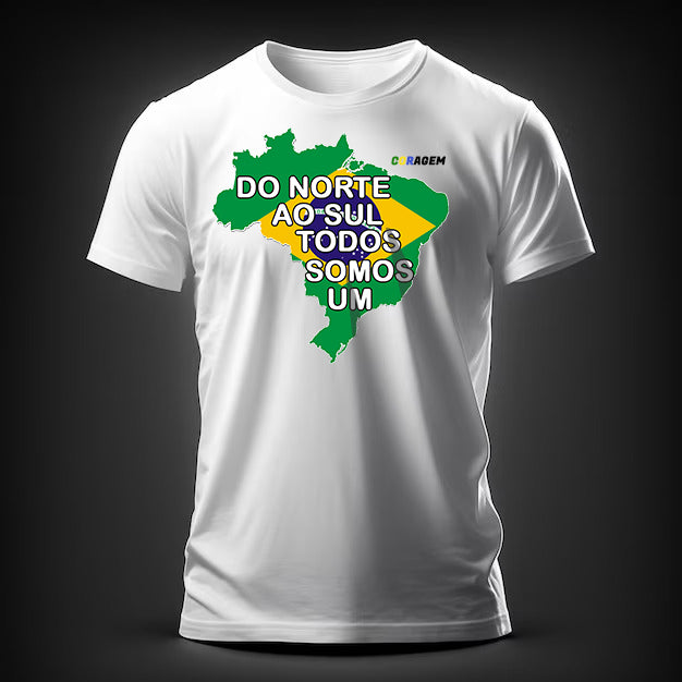 Camisa 'Do norte ao sul todos somos um'